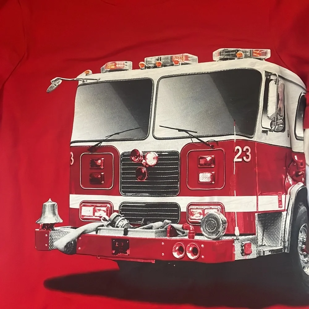 Sz 4/5 Lng sleeve Carters Fire engine tee